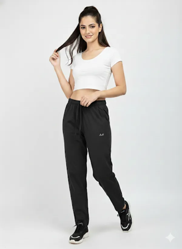 Black_Cotton_Track_Pants_For_Women