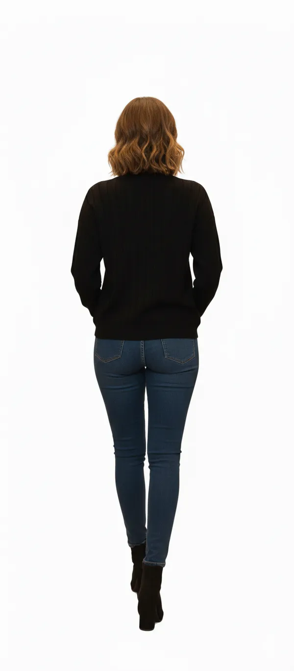 Black_Cotton_Blend_Top_For_Women