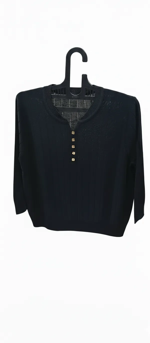 Black_Cotton_Blend_Top_For_Women