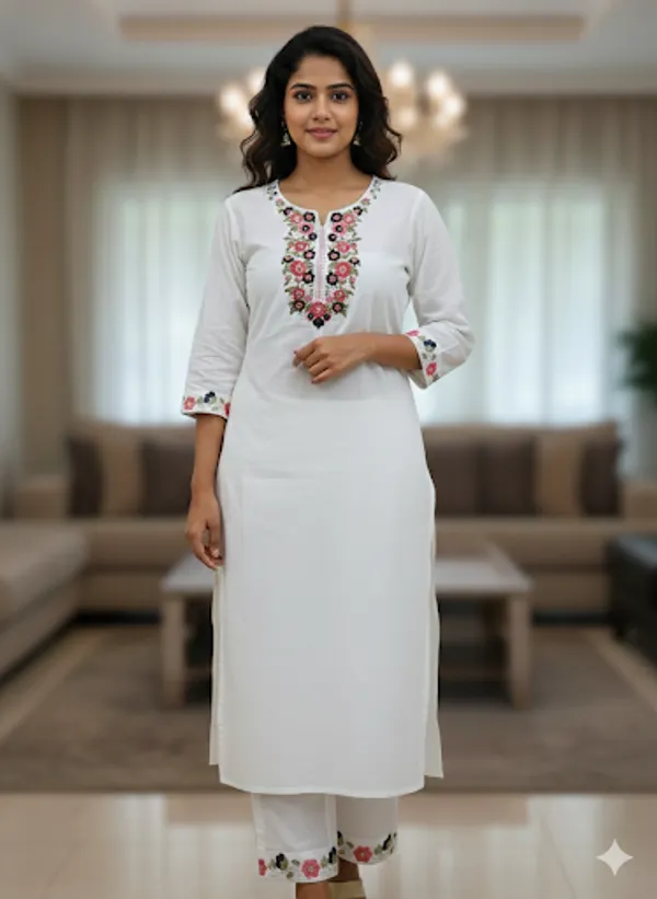 White_Cotton_Suit_Set_For_Women