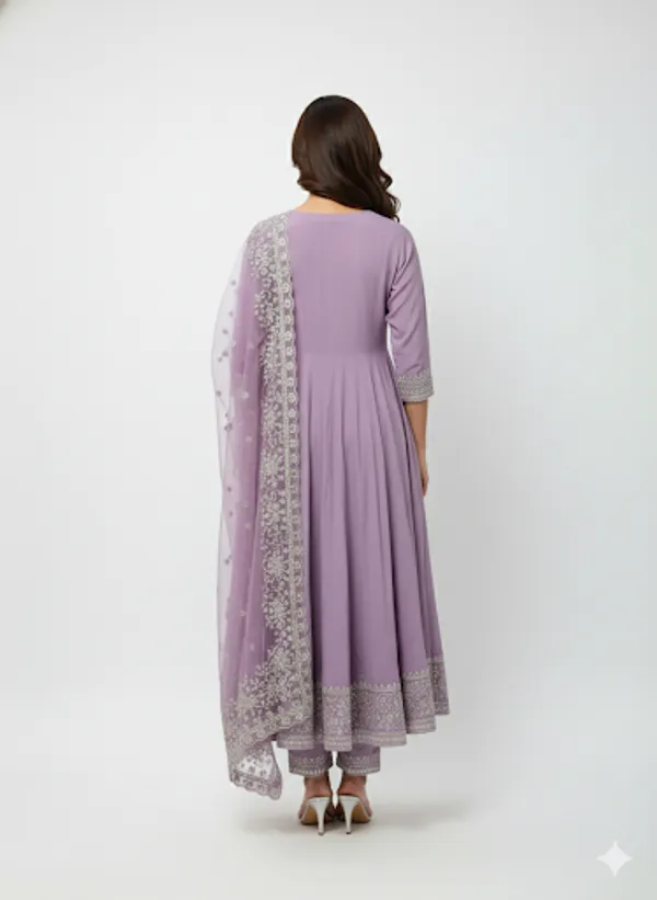 Light_Purple_Cotton_Anarkali_Set_For_Women
