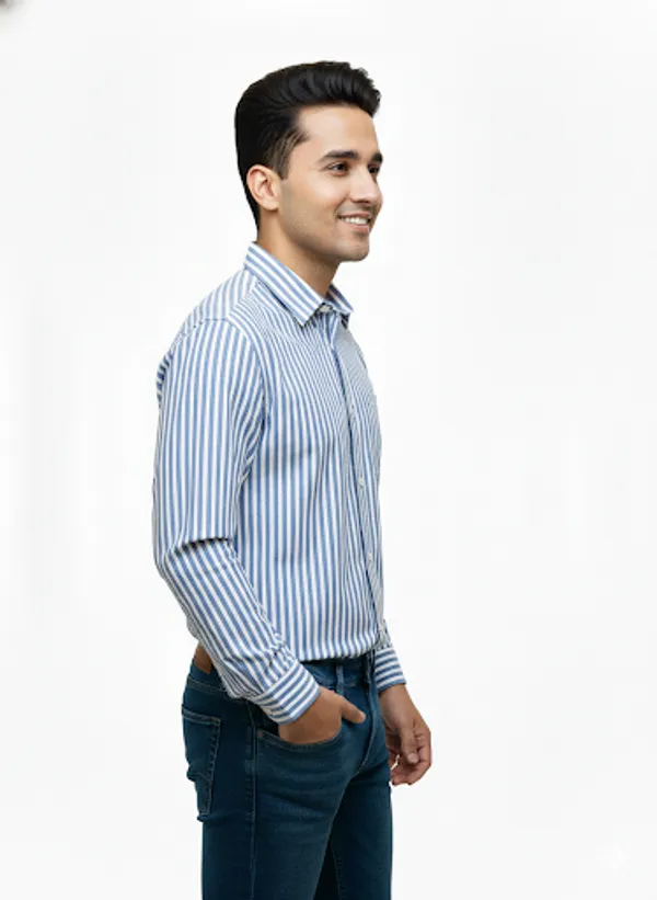 Blue_Cotton_Shirt_For_Men