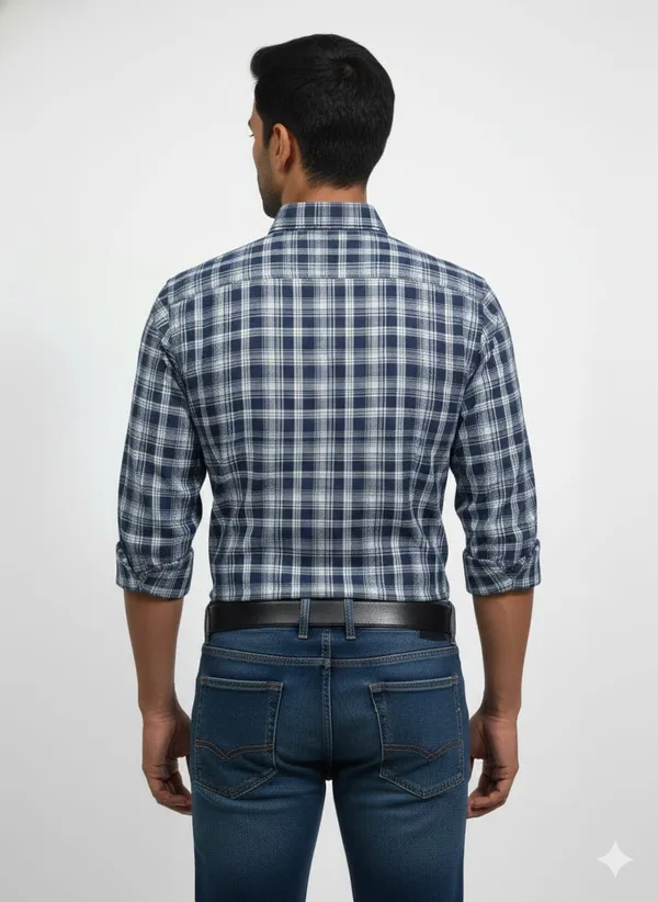 Stripe_Cotton_Blend_Shirt_For_Men