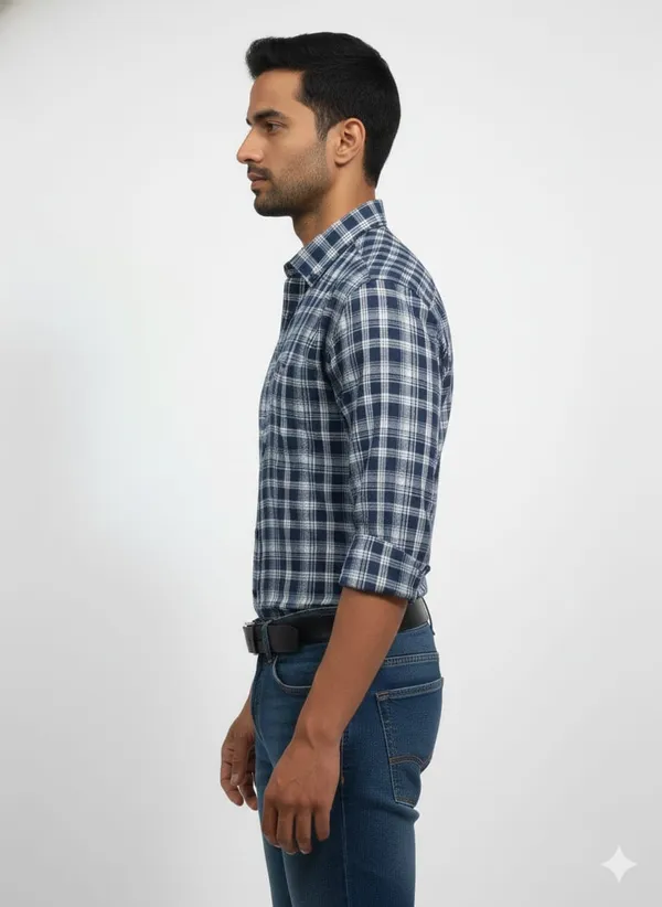 Stripe_Cotton_Blend_Shirt_For_Men
