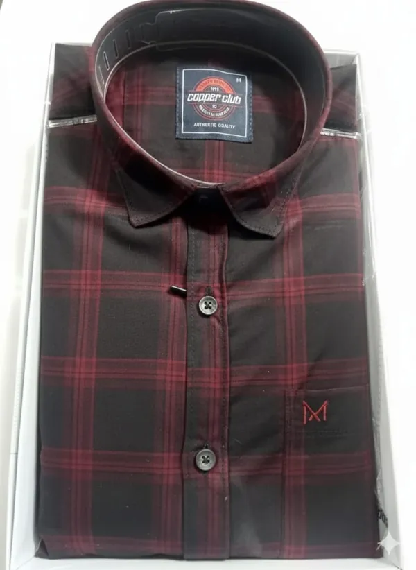 Dark_Brown_100%_Cotton_Shirt_For_Men