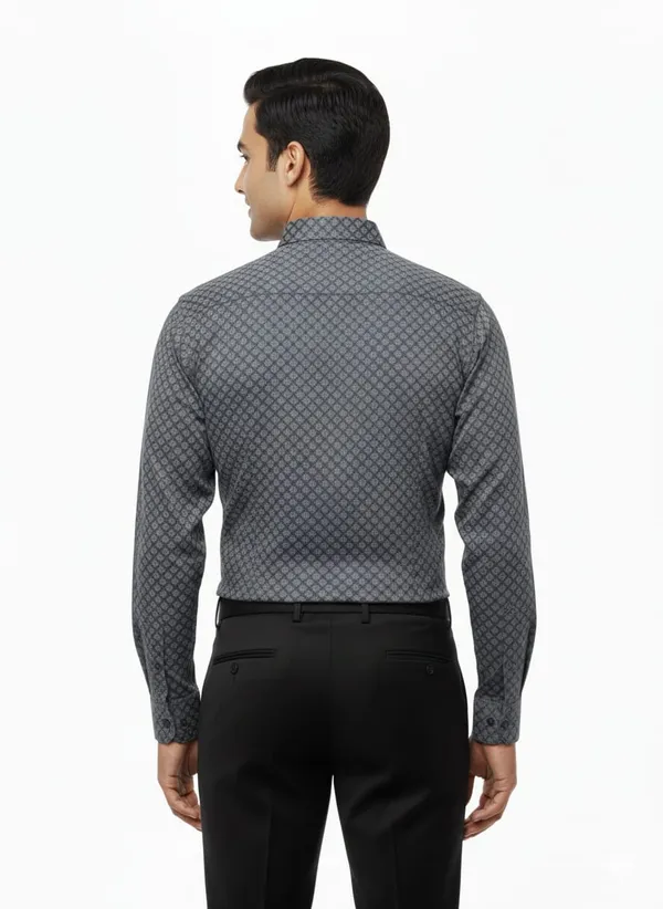 Grey_Cotton_Blend_Shirt_For_Men