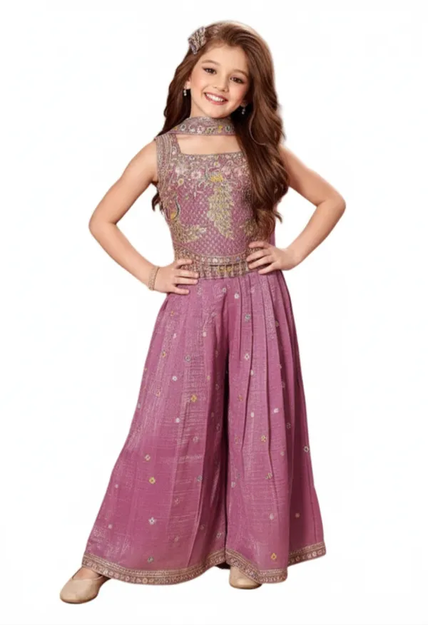 Pink_Cotton_Blend_Plazo_Set_For_Girls
