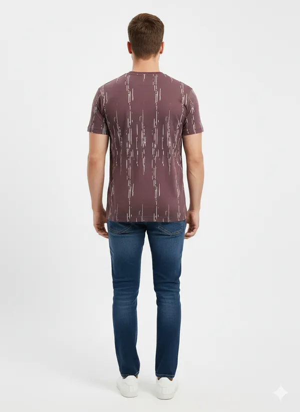 Maroon_100%_Premium_Cotton_Blend_T-Shirt_For_Men