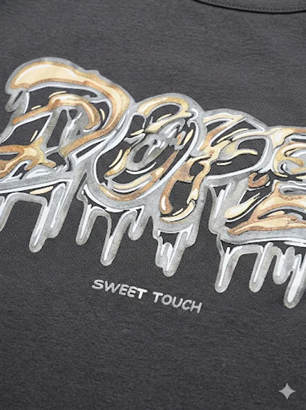 Dark_Grey_Cotton_T-Shirt_For_Women