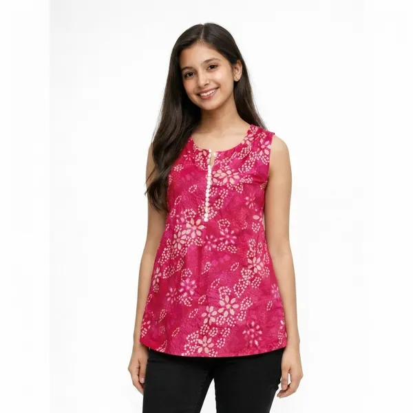 Pink_Cotton_Kurti_For_Women