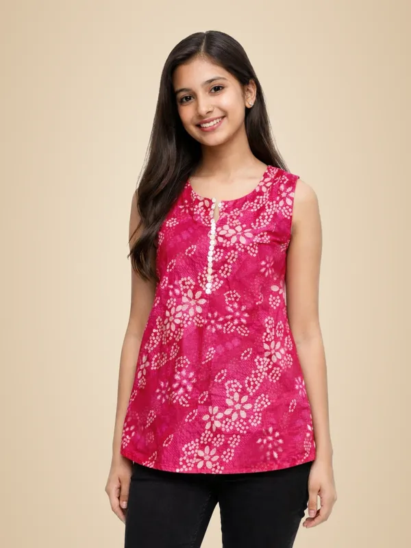 Pink_Cotton_Kurti_For_Women