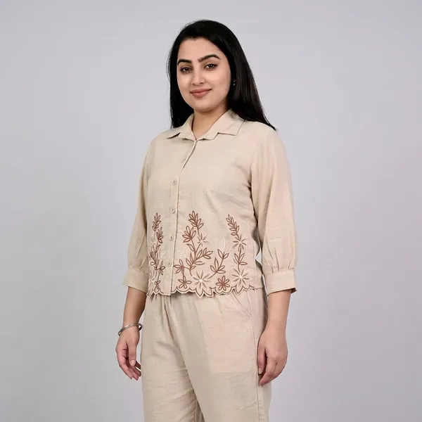 Beige_Cotton_Co-Ord_Set_For_Women