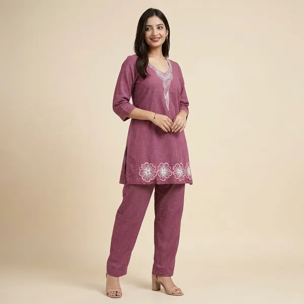 Purple_Linen_Co-Ord_Set_For_Women