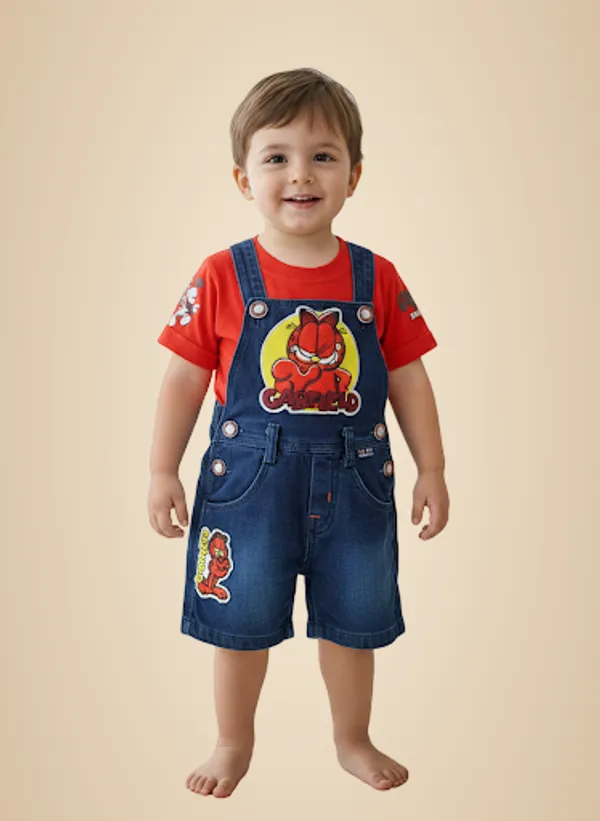 Red_And_Blue_Cotton_Dungaree_Set_For_Kids