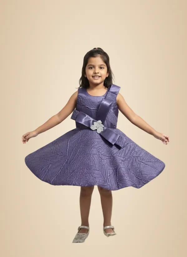 Purple_Cotton_Blend_Dress_For_Girls