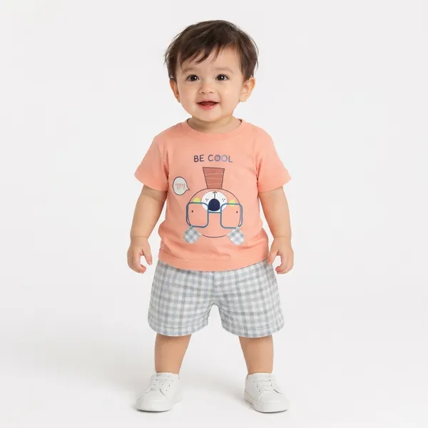 Peach_Cotton_T-Shirt_For_Kids