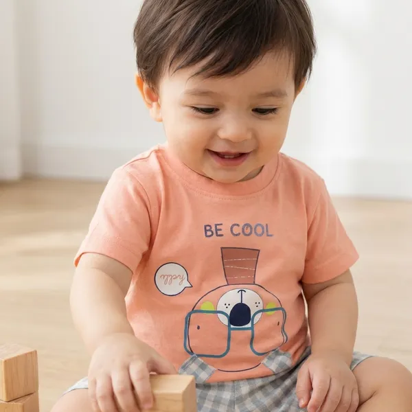 Peach_Cotton_T-Shirt_For_Kids