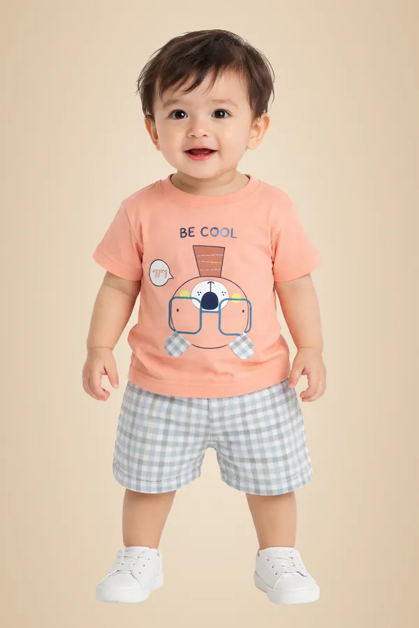 Peach_Cotton_T-Shirt_For_Kids