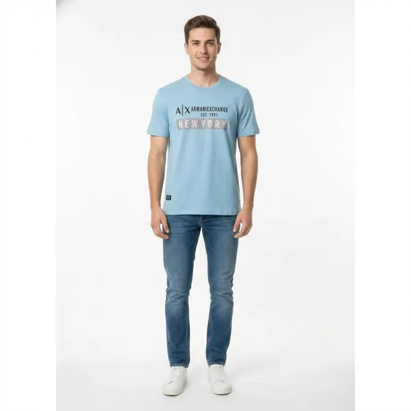 Blue_100%_Premium_Cotton_Blend_T-Shirt_For_Men