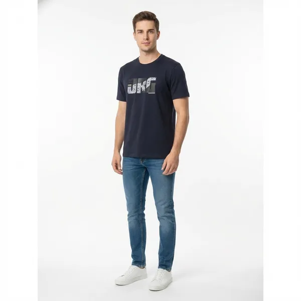 Navy_Blue_100%_Premium_Cotton_Blend_T-Shirt_For_Men