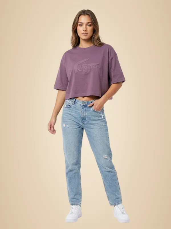Purple_Cotton_T-Shirt_For_Women