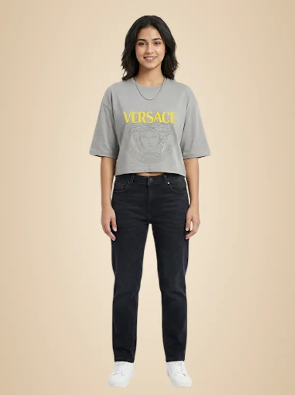 Grey_Cotton_T-Shirt_For_Women