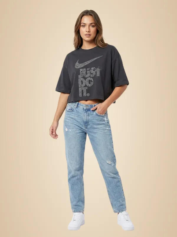 Grey_Cotton_T-Shirt_For_Women
