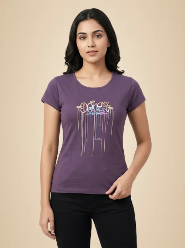 Purple_Cotton_T-Shirt_For_Women