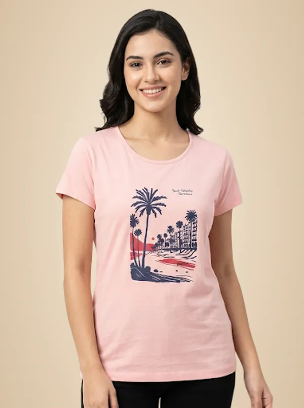 Pink_Cotton_T-Shirt_For_Women