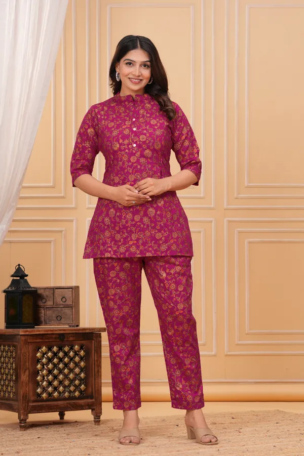 Aarohi_FloralFeedingMATERNITY_Co-ordSet(Kurti-Pant)