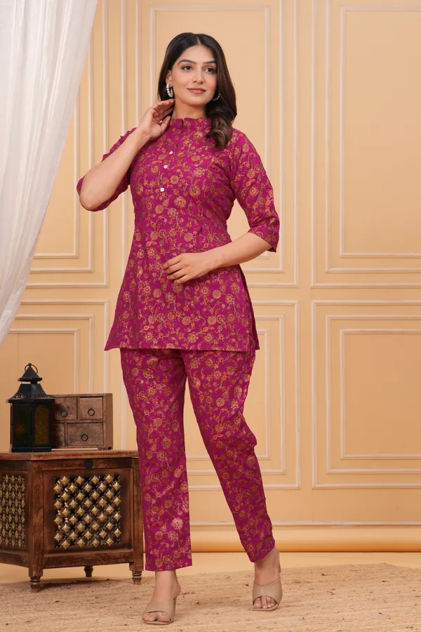 Aarohi_FloralFeedingMATERNITY_Co-ordSet(Kurti-Pant)