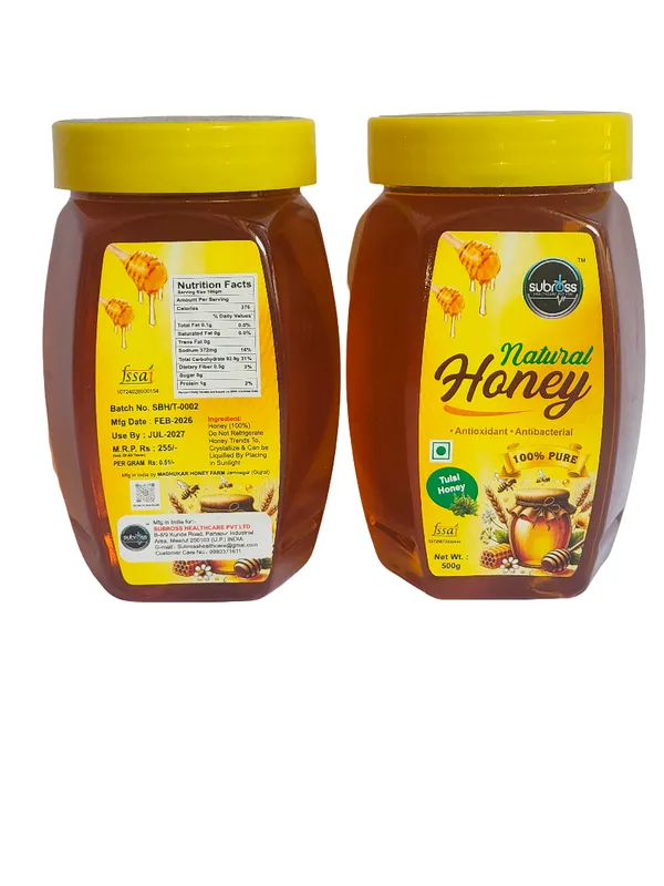 Subross_Natural_Tulsi_Honey_500_G_Pack_Of_2