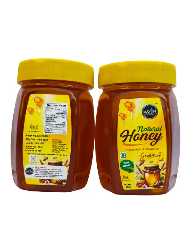 Subross_Natural_Tulsi_Honey_250_G_Pack_Of_3