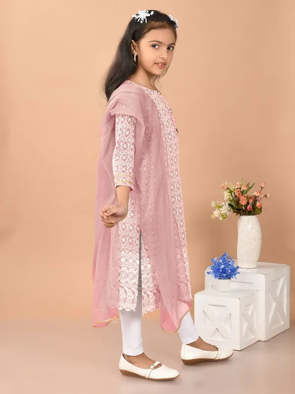 Pink_Girls_Casual_Kurti_Legging_And_Dupatta_Set