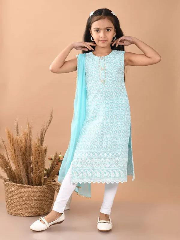 Blue_Girls_Festive_And_Party_Kurta_Pyjama_And_Dupatta_Set