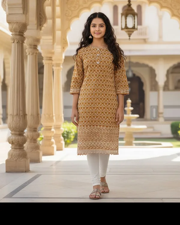 Yellow_Girls_Festive_And_Party_Kurta_And_Leggings_Set