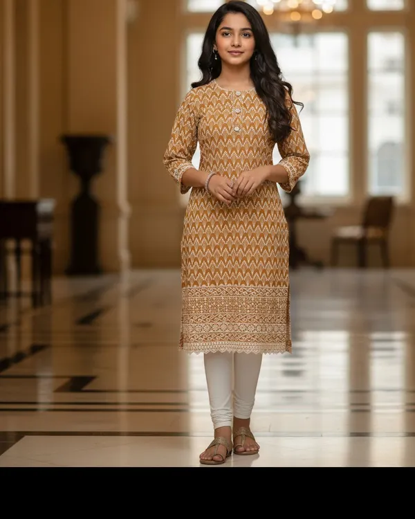 Yellow_Girls_Festive_And_Party_Kurta_And_Leggings_Set