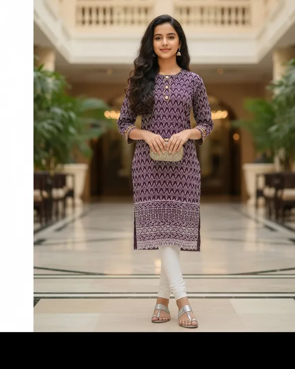 Purple_Girls_Festive_And_Party_Kurta_And_Leggings_Set