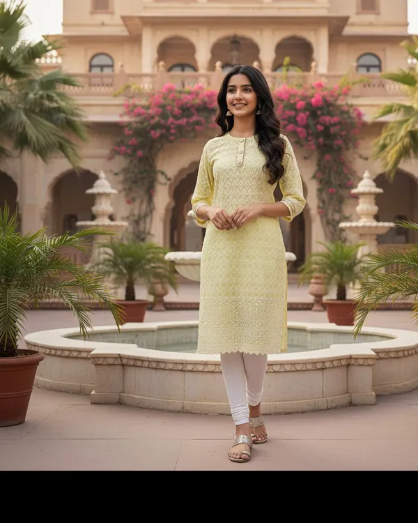 Light_Yellow_Girls_Festive_And_Party_Kurta_And_Leggings_Set