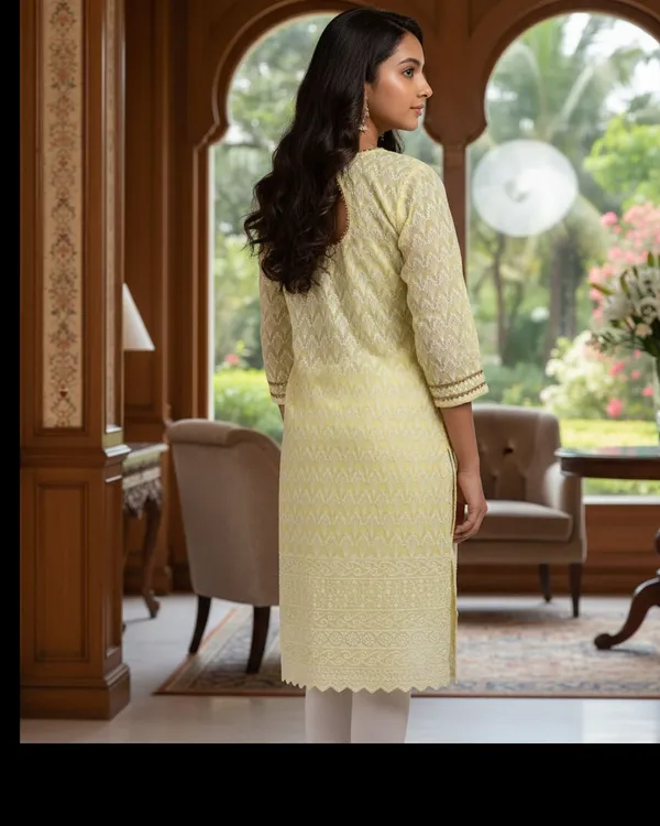 Light_Yellow_Girls_Festive_And_Party_Kurta_And_Leggings_Set