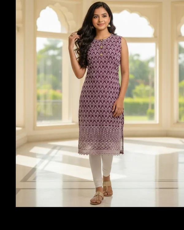 Purple_Girls_Festive_And_Party_Kurta_And_Leggings_Set