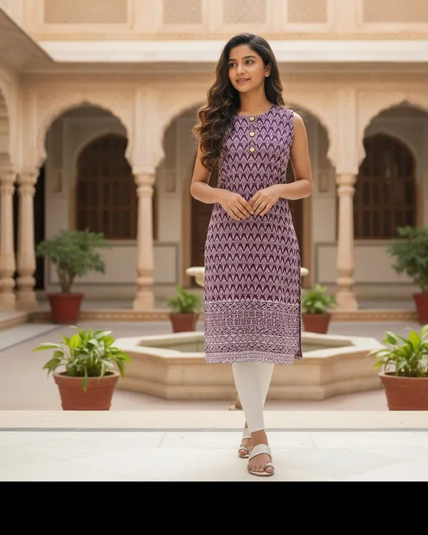 Purple_Girls_Festive_And_Party_Kurta_And_Leggings_Set