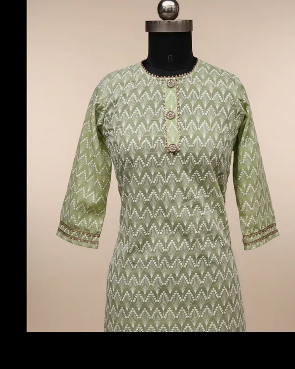 Light_Green_Girls_Casual_Kurta_And_Leggings_Set