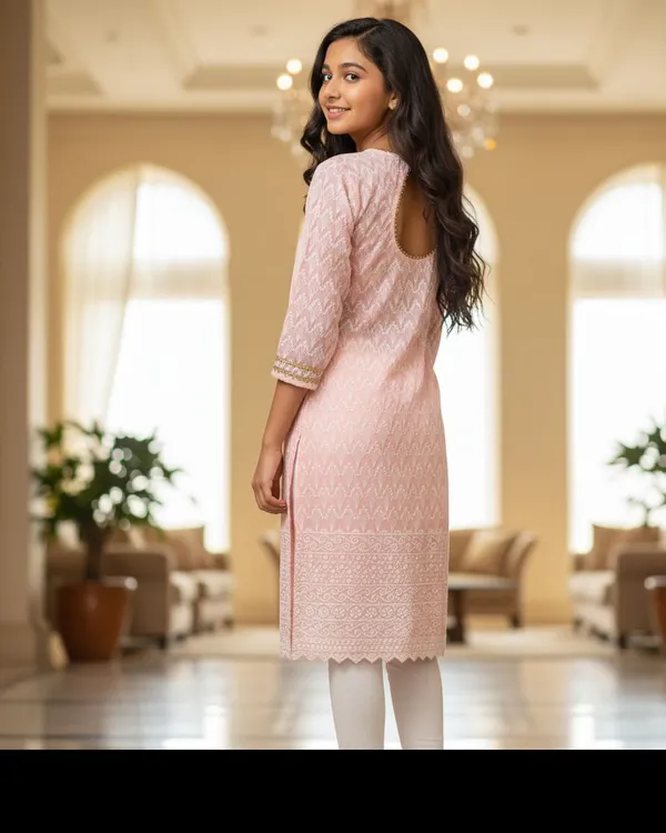 Pink_Girls_Festive_And_Party_Kurta_And_Leggings_Set