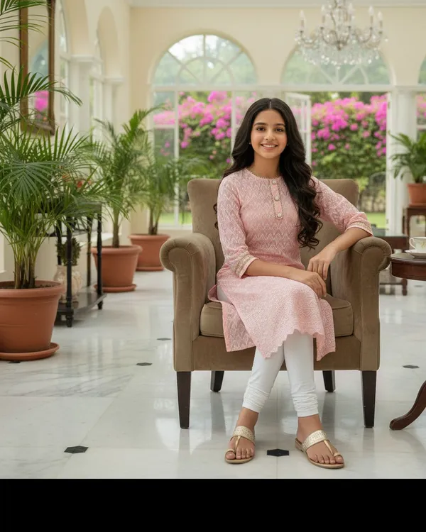 Pink_Girls_Festive_And_Party_Kurta_And_Leggings_Set