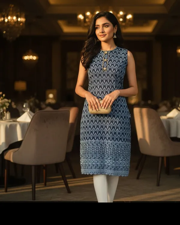 Blue_Girls_Chikan_Embroidery_Straight_Kurta