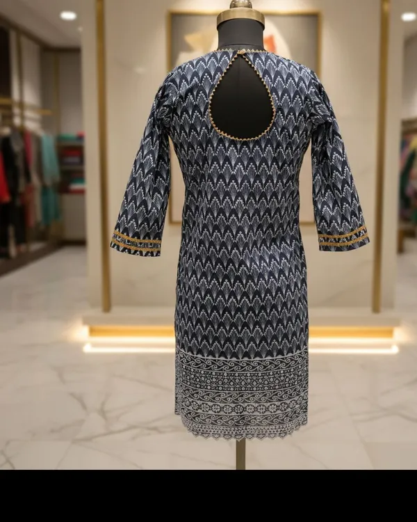 Blue_Girls_Chikan_Embroidery_Straight_Kurta
