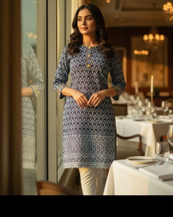 Blue_Girls_Chikan_Embroidery_Straight_Kurta