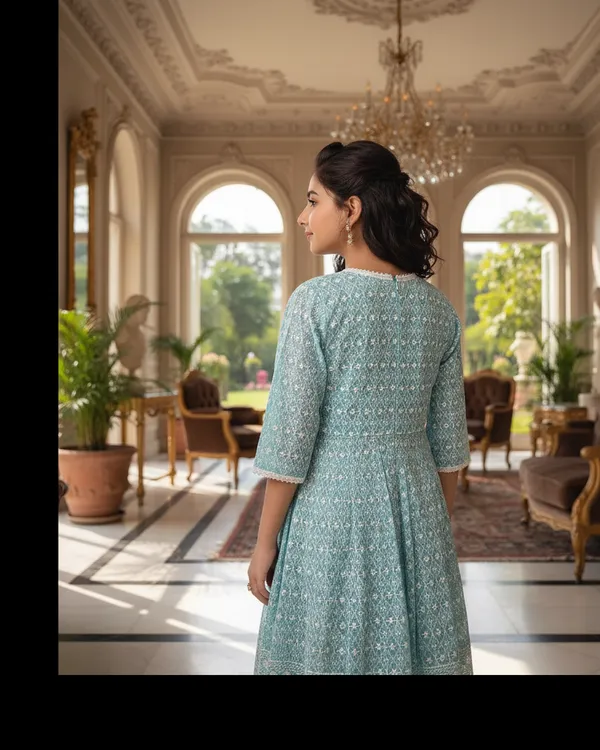 Lalti_Fashion_Girls_Chikankari_Cotton_Kurta_Set_in_Sky_Blue