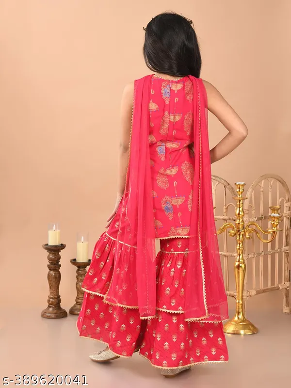 Lalti_Fashion_Kids_Special_Rayon_Suit_Sharara_Set_with_Umbrella_design_dress